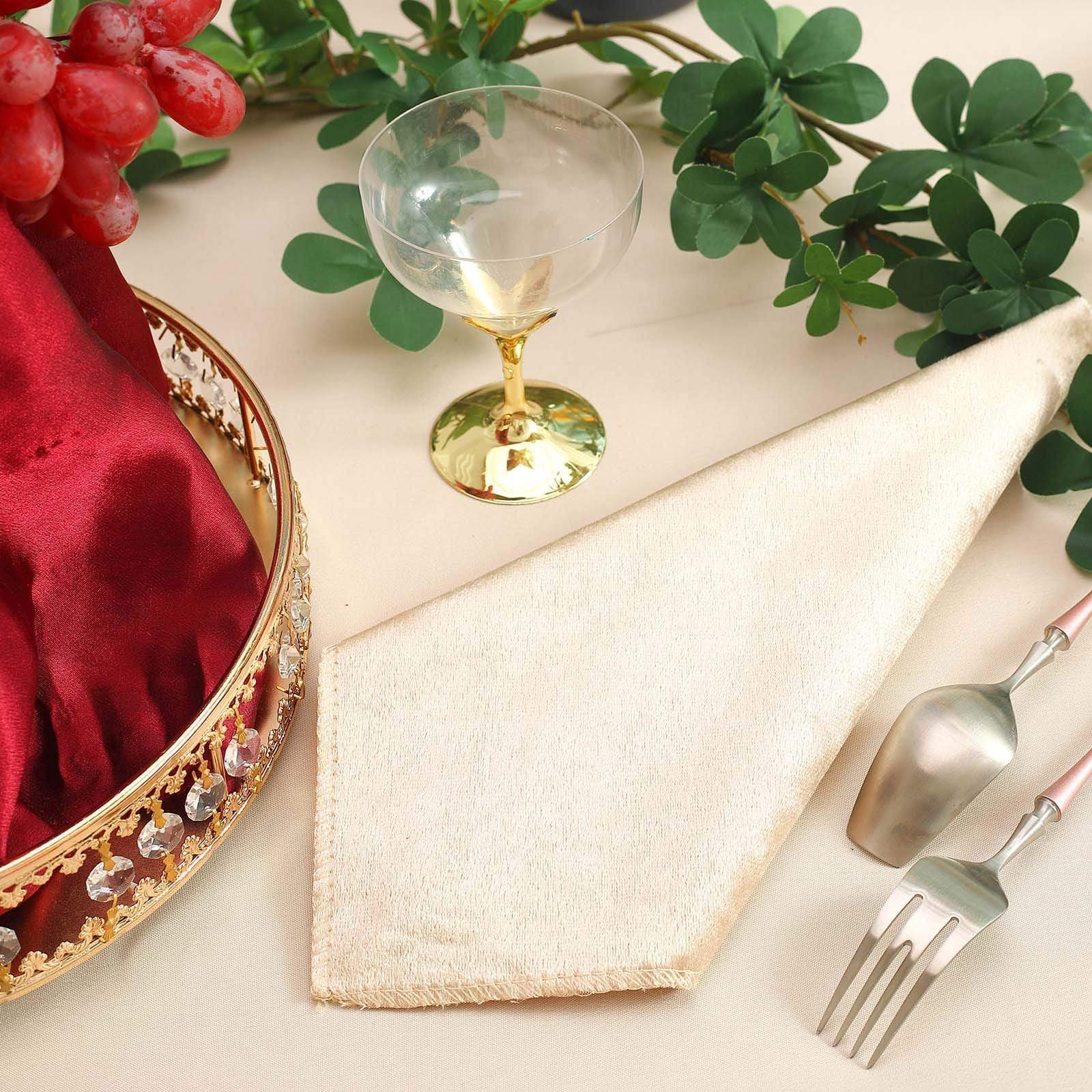 5 pcs 20x20 in Premium Velvet Napkins