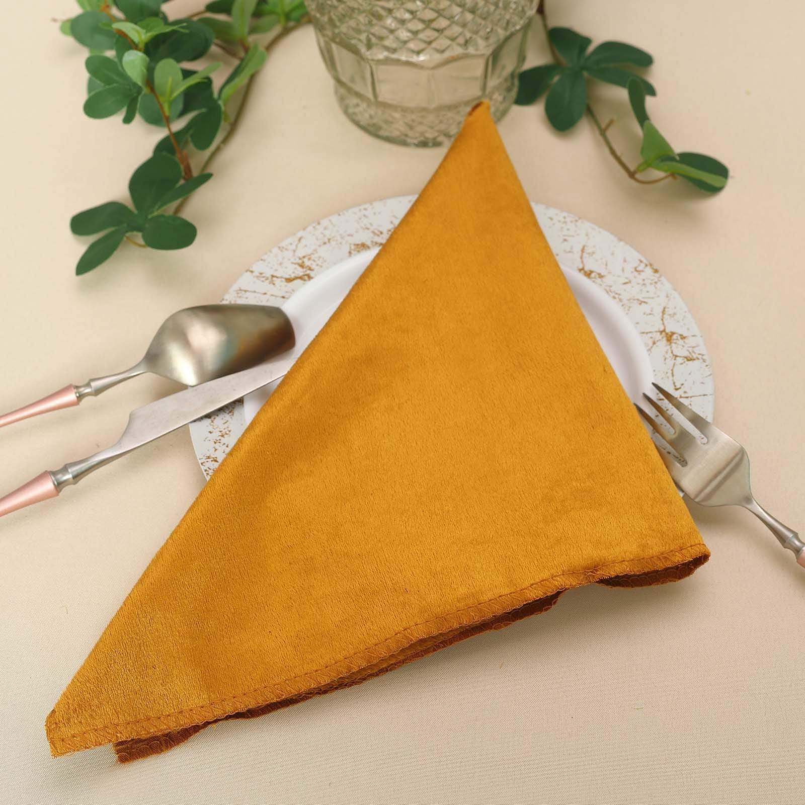 5 pcs 20x20 in Premium Velvet Napkins