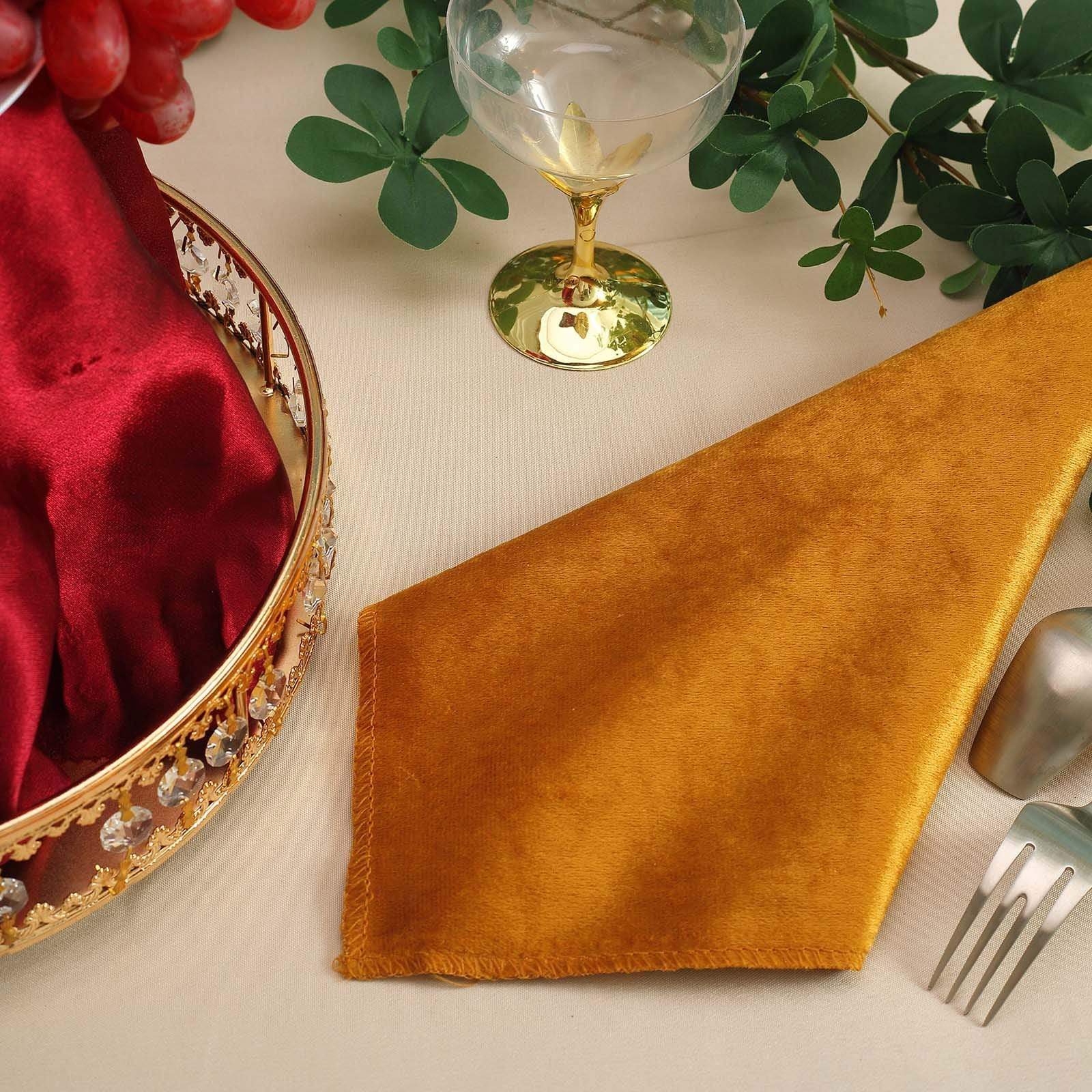 5 pcs 20x20 in Premium Velvet Napkins