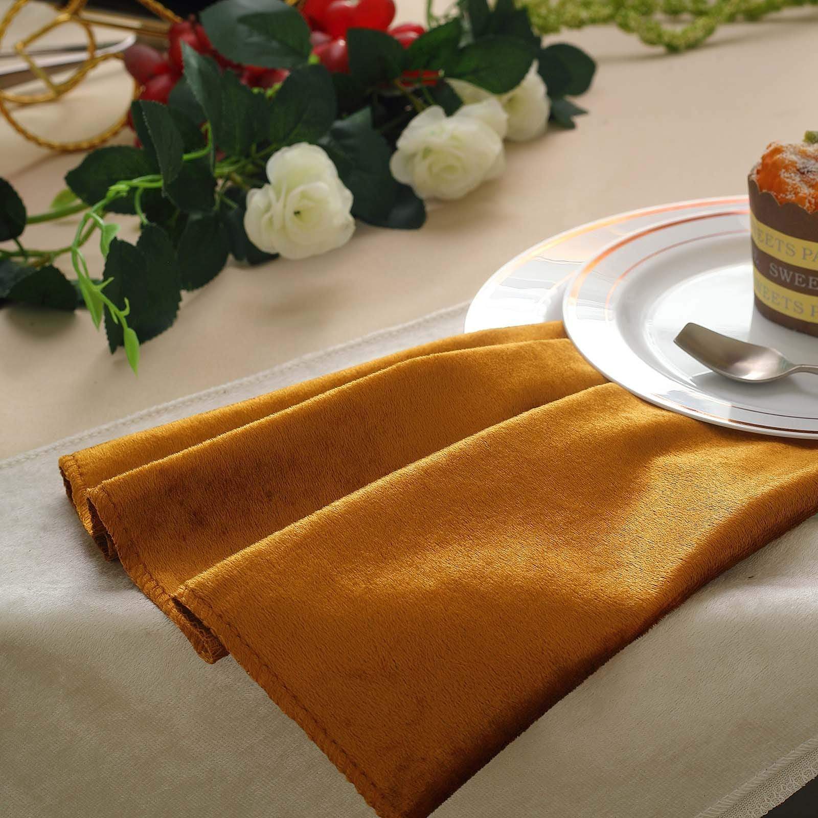 5 pcs 20x20 in Premium Velvet Napkins