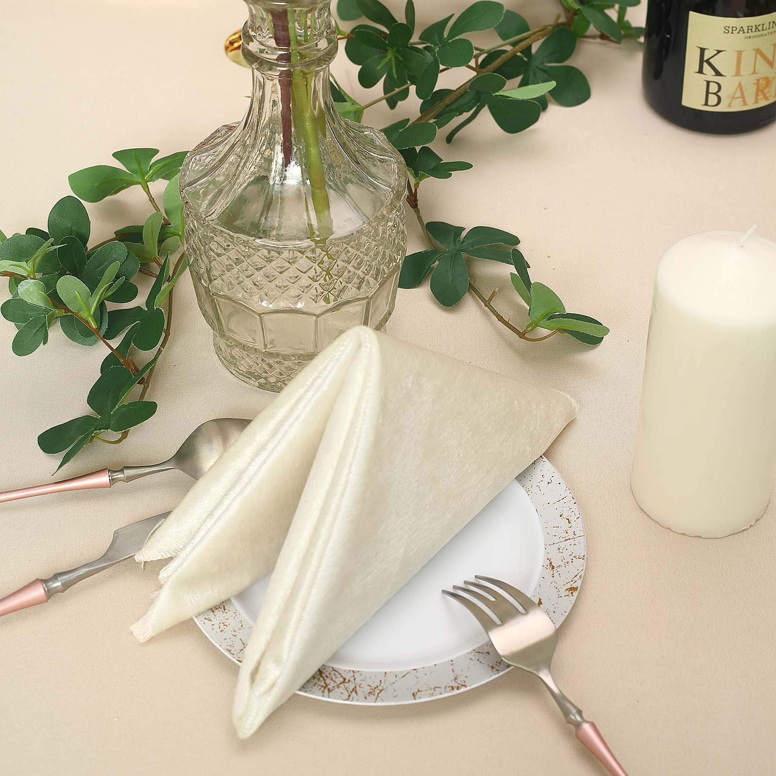 5 pcs 20x20 in Premium Velvet Napkins