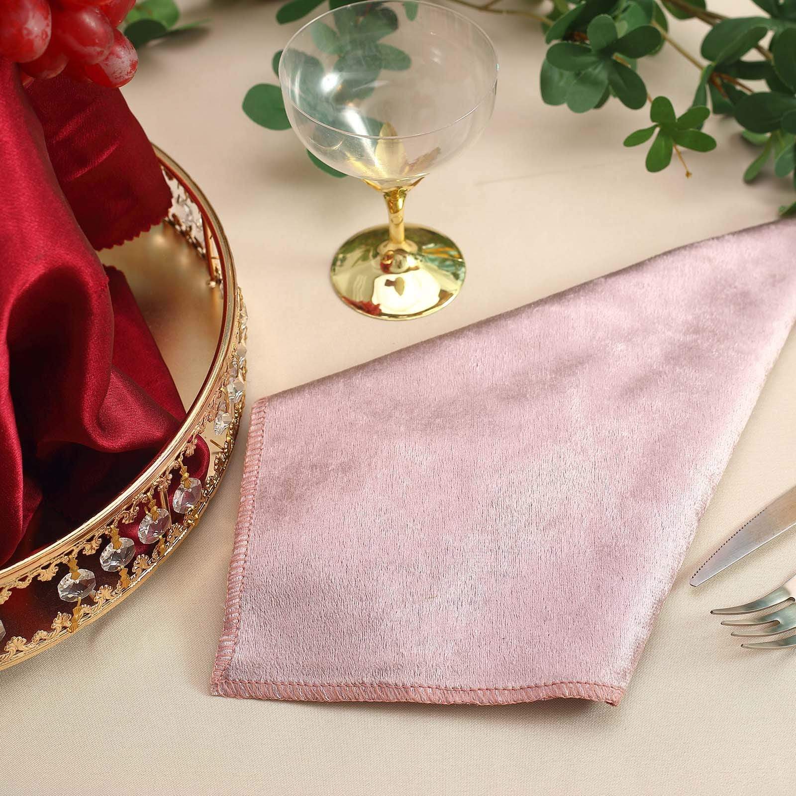 5 pcs 20x20 in Premium Velvet Napkins