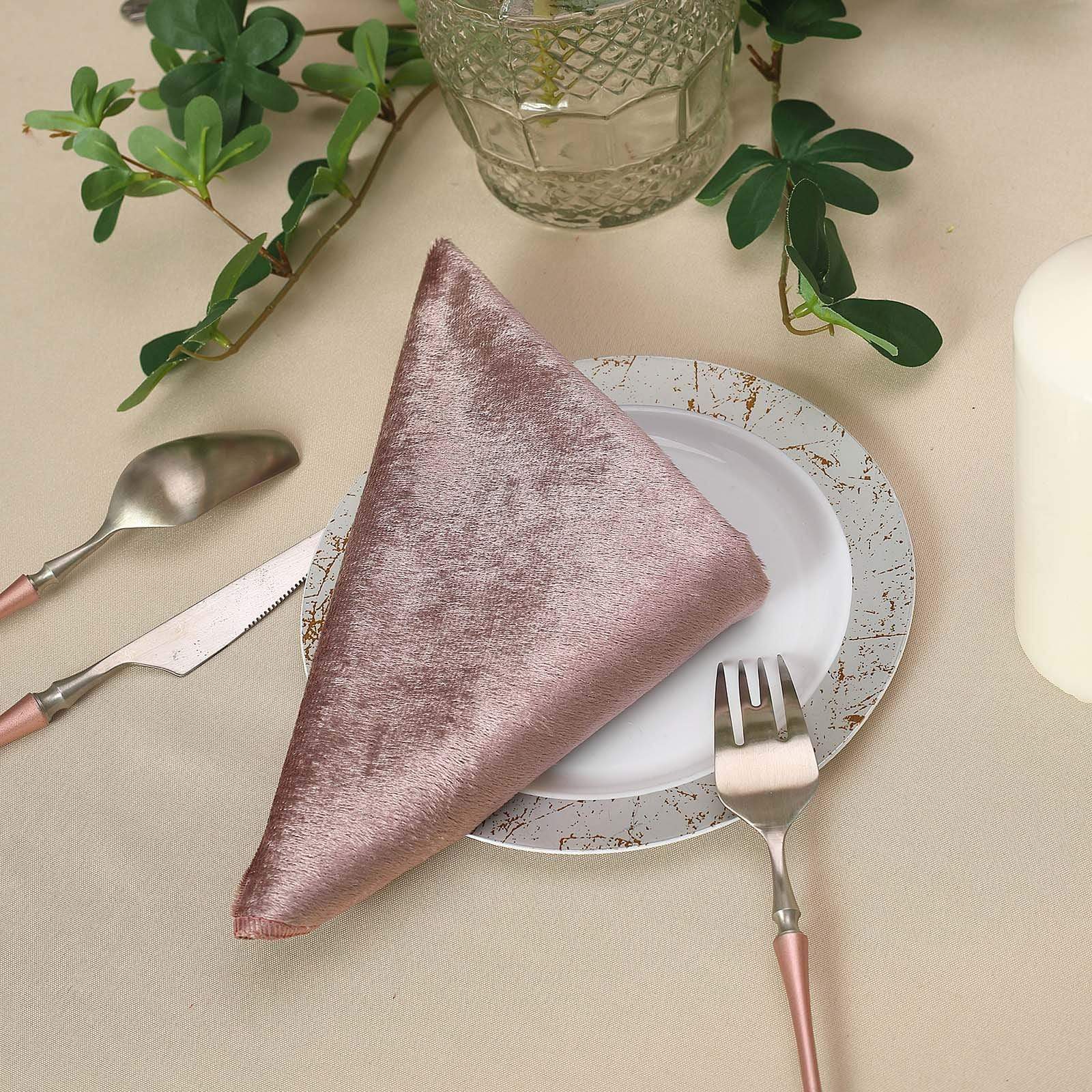 5 pcs 20x20 in Premium Velvet Napkins