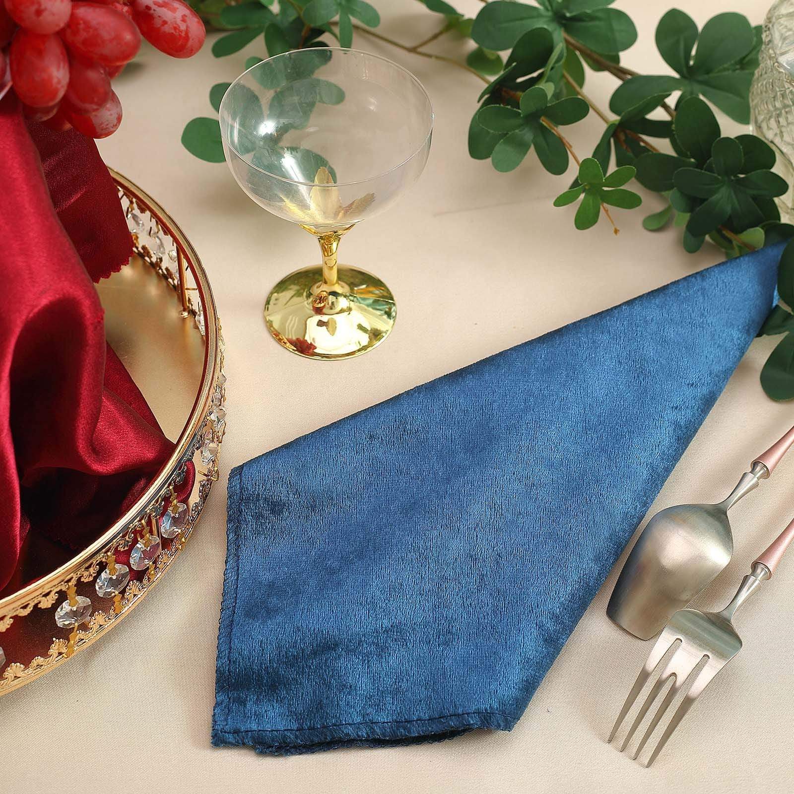 5 pcs 20x20 in Premium Velvet Napkins