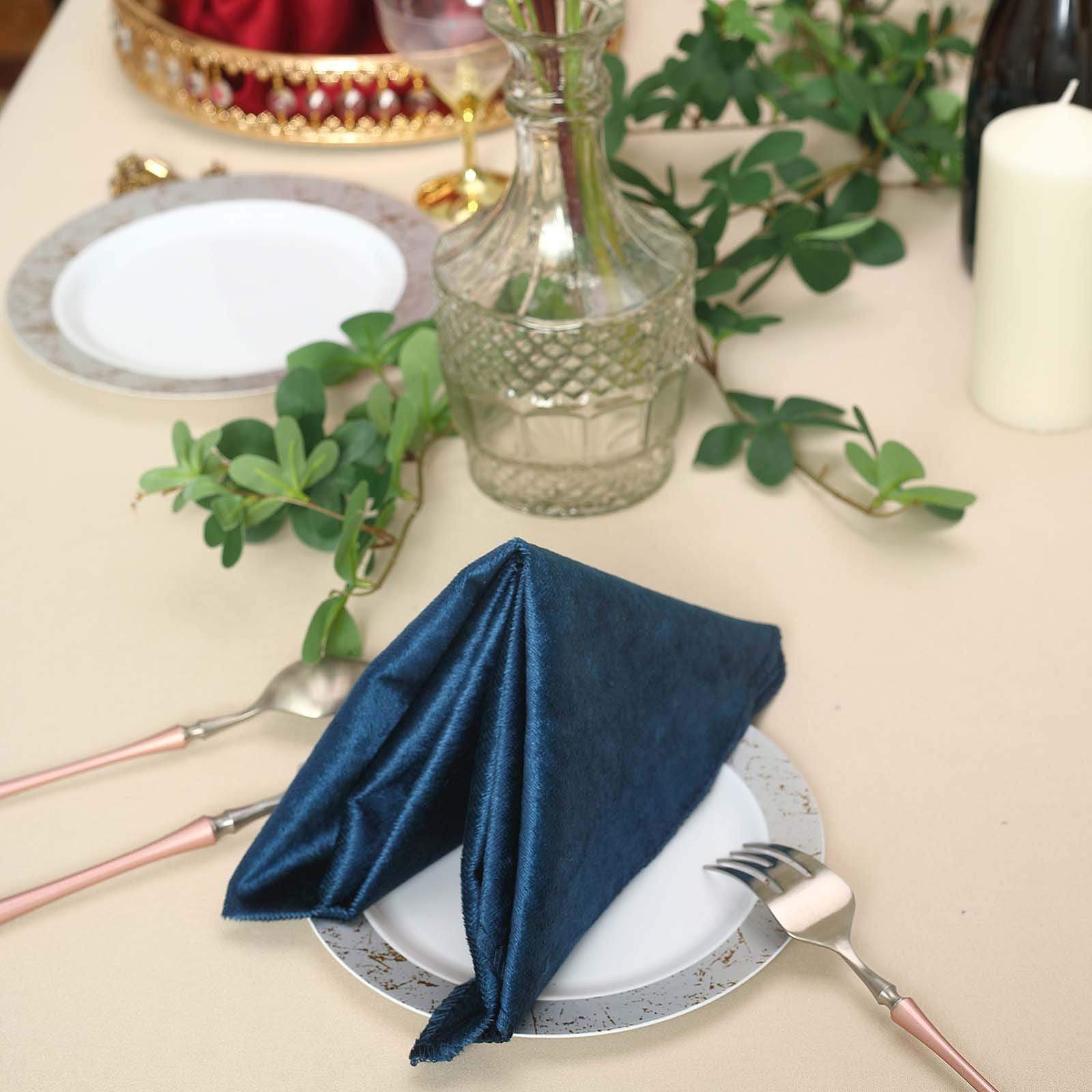 5 pcs 20x20 in Premium Velvet Napkins