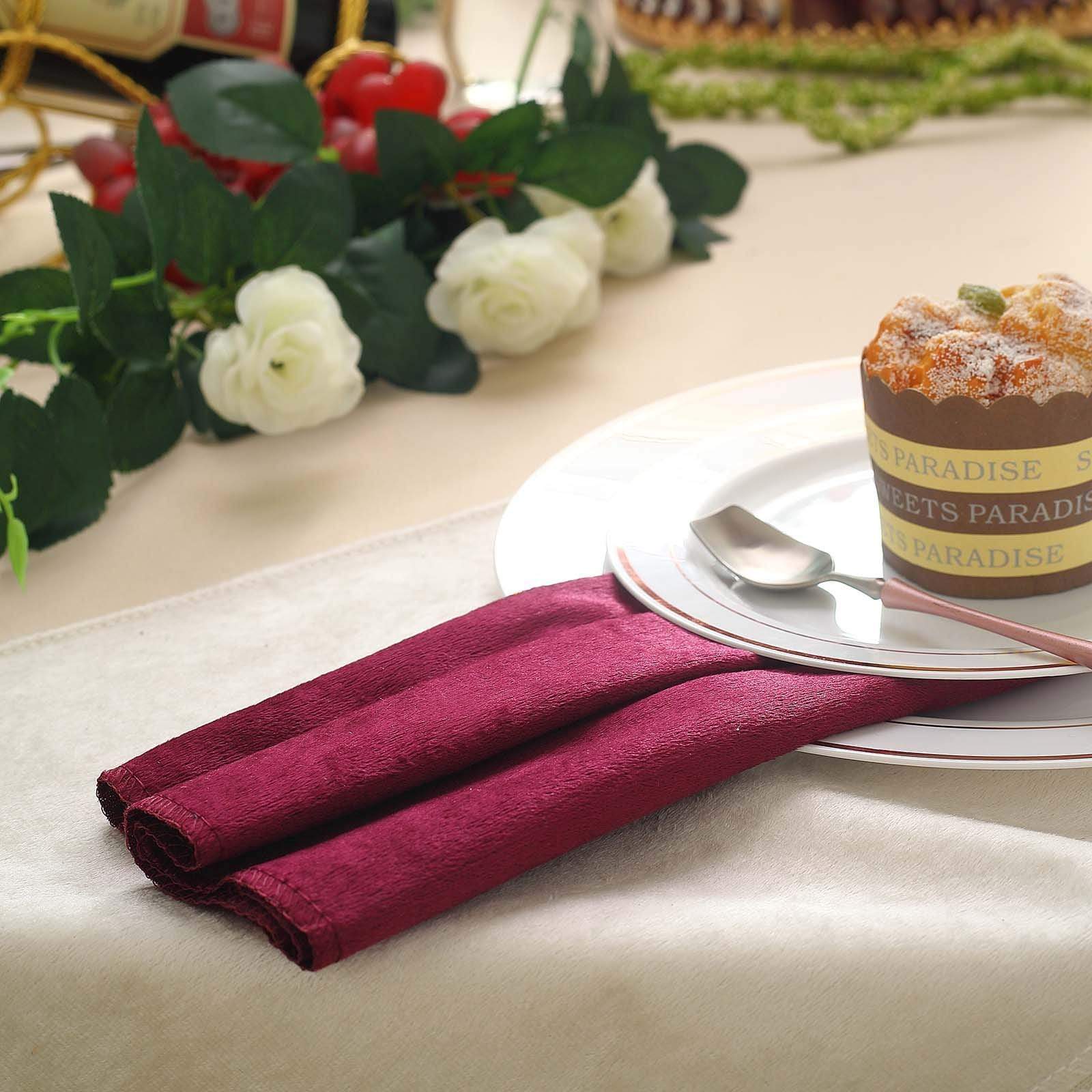 5 pcs 20x20 in Premium Velvet Napkins