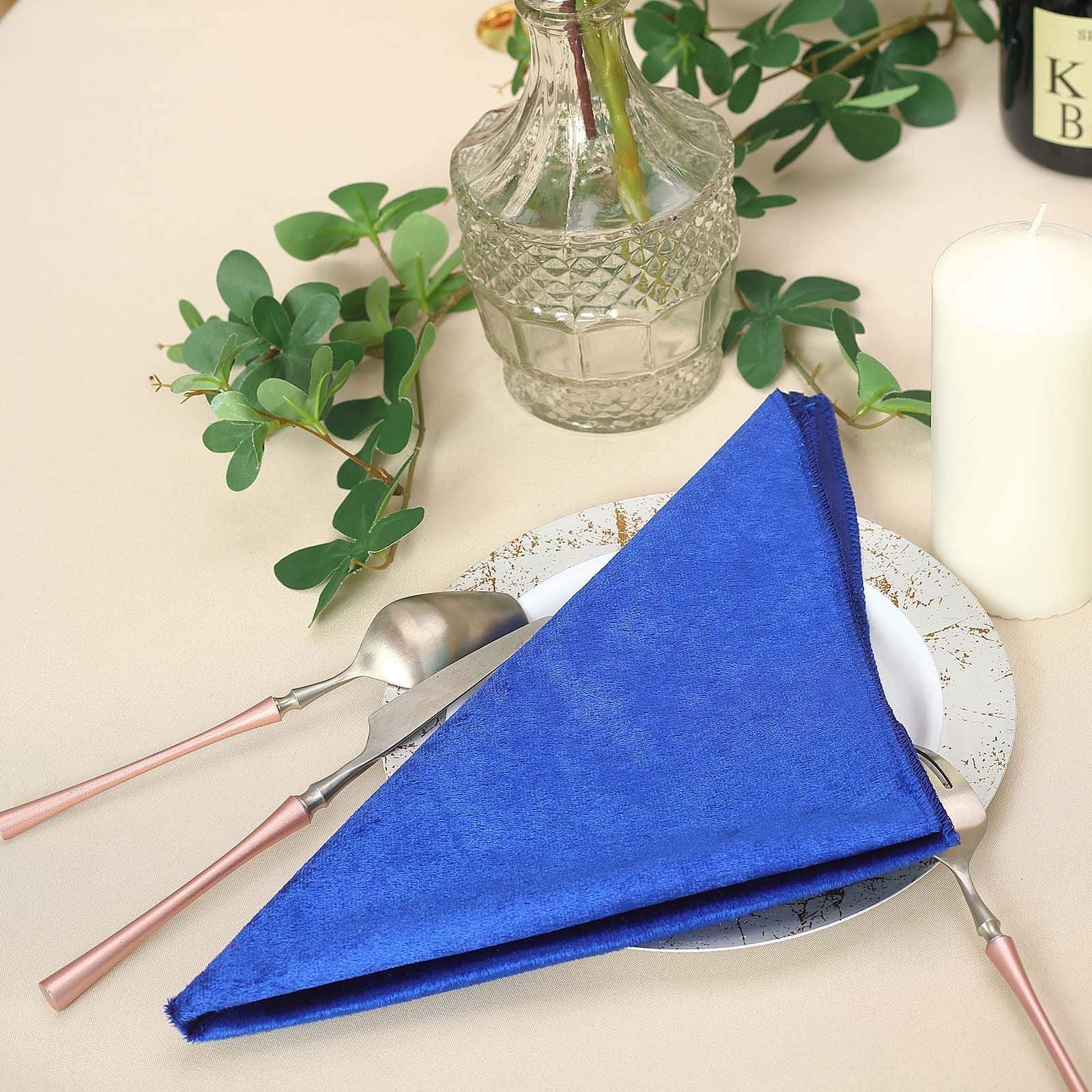 5 pcs 20x20 in Premium Velvet Napkins