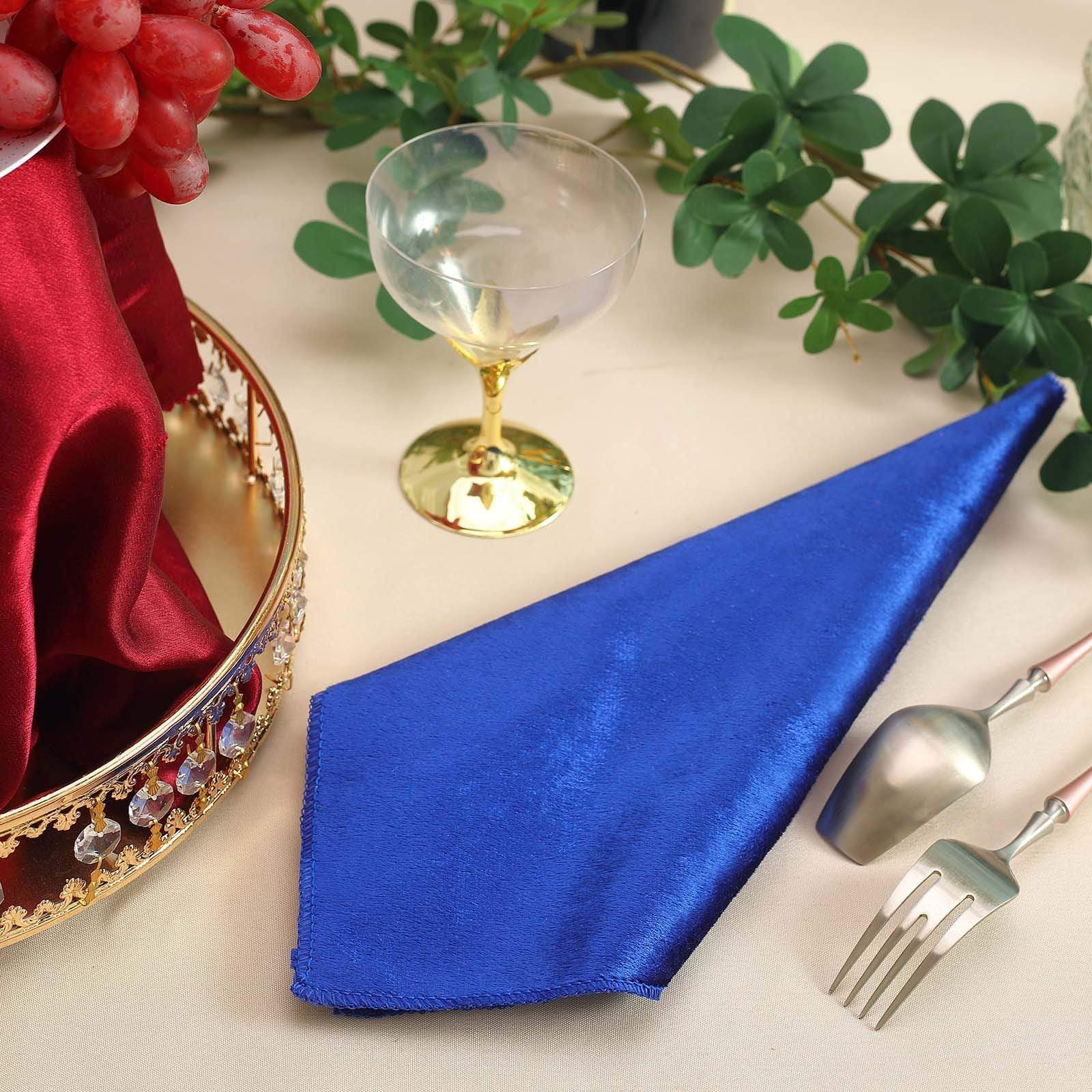 5 pcs 20x20 in Premium Velvet Napkins