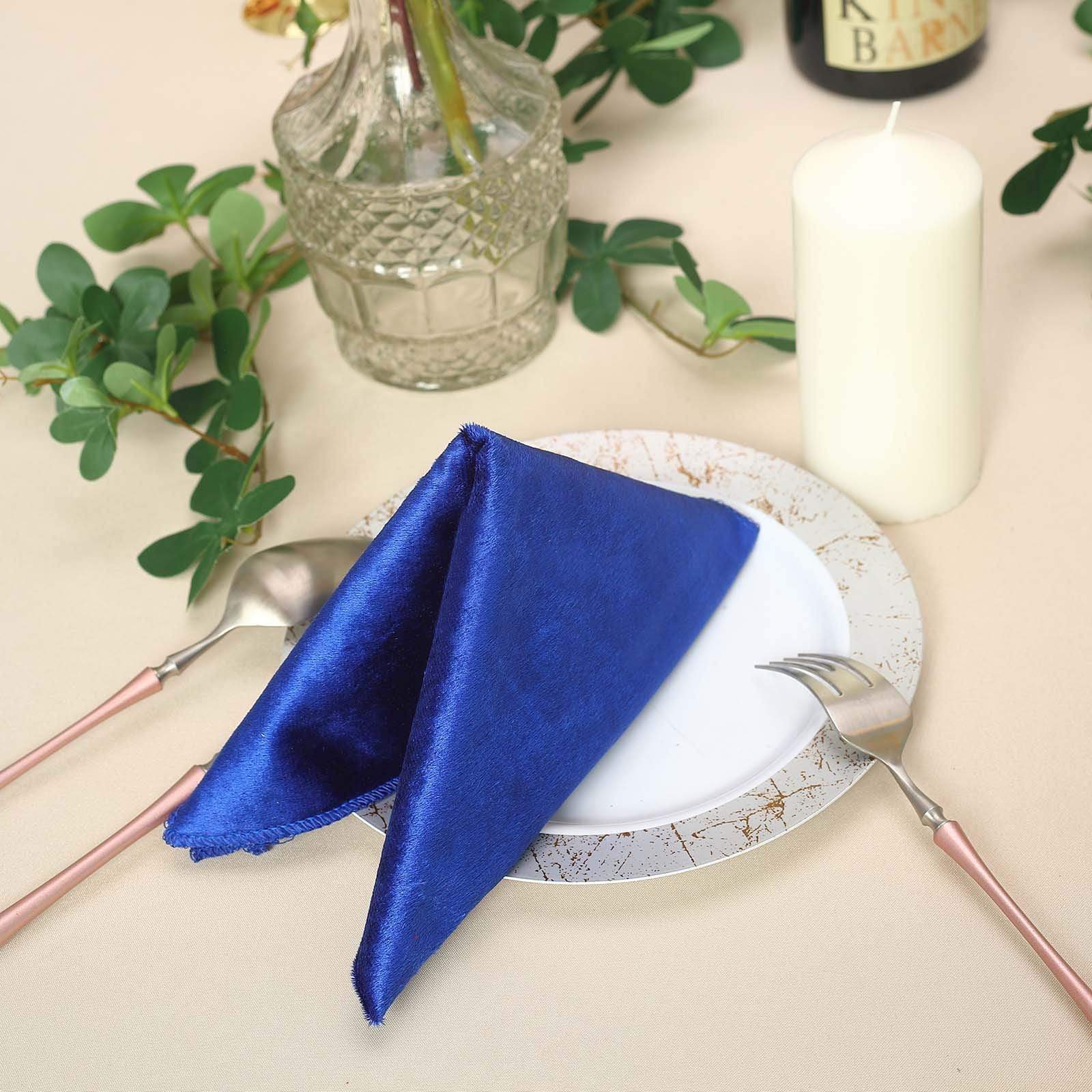 5 pcs 20x20 in Premium Velvet Napkins