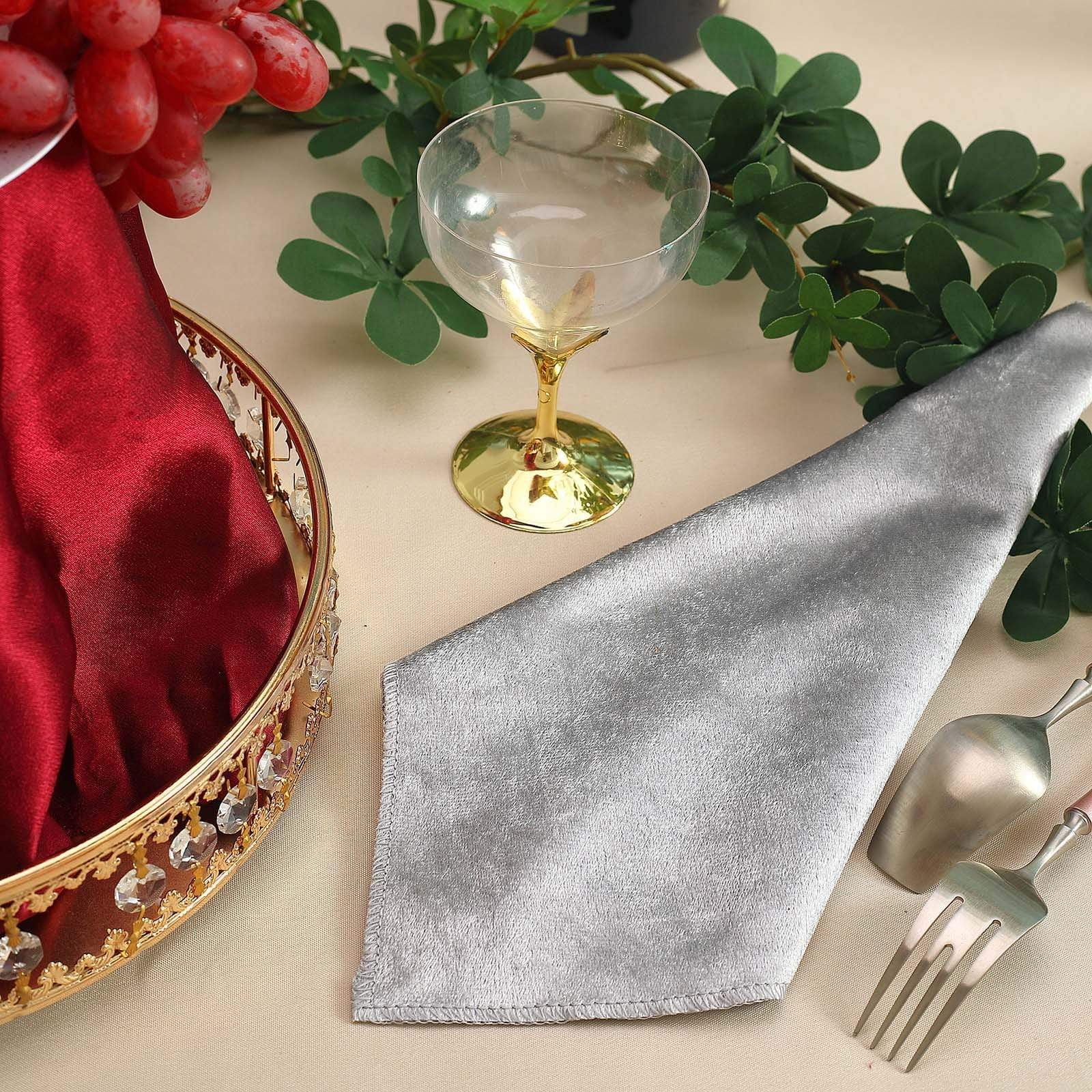 5 pcs 20x20 in Premium Velvet Napkins