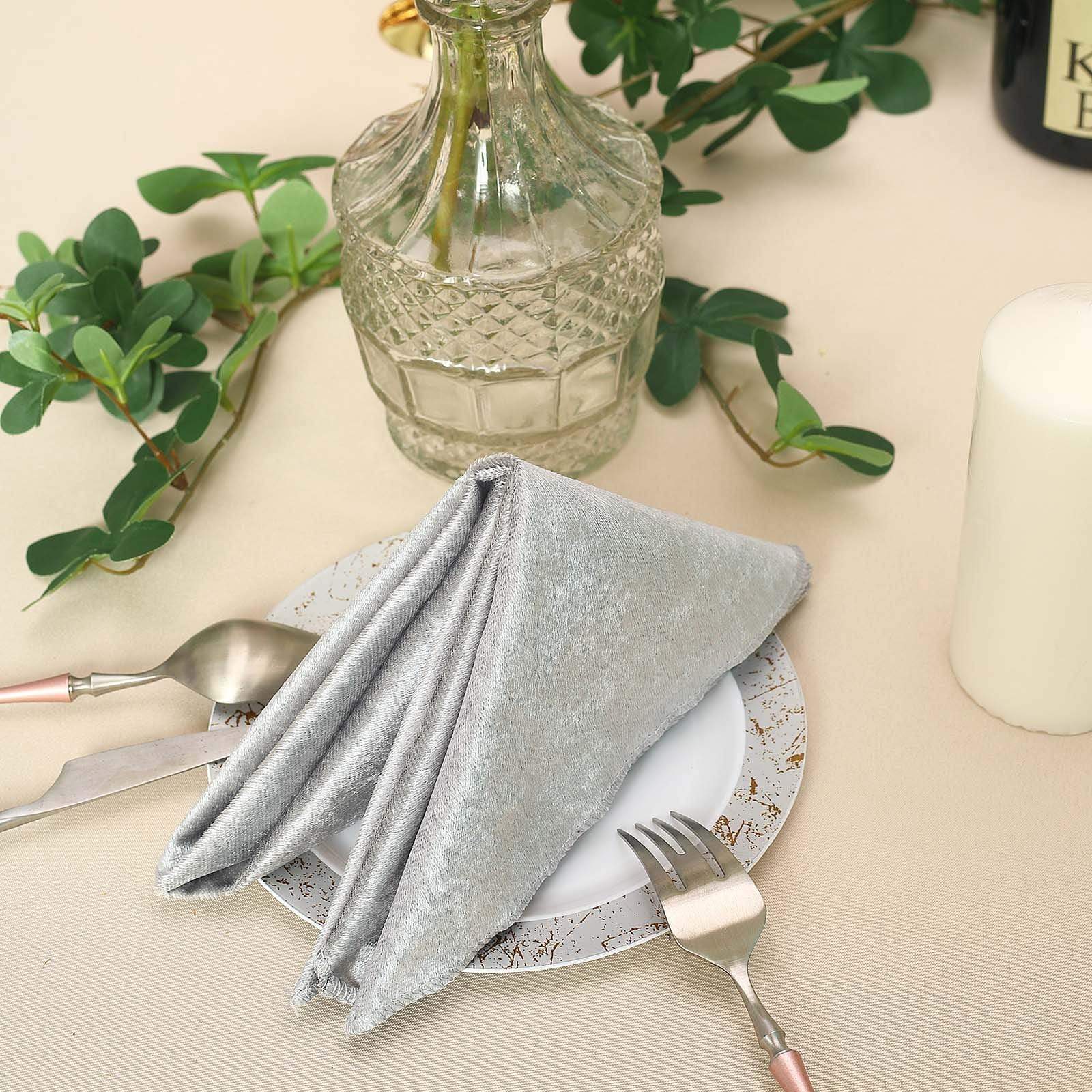 5 pcs 20x20 in Premium Velvet Napkins