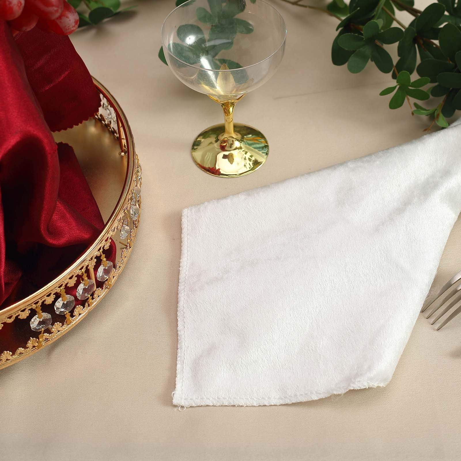 5 pcs 20x20 in Premium Velvet Napkins