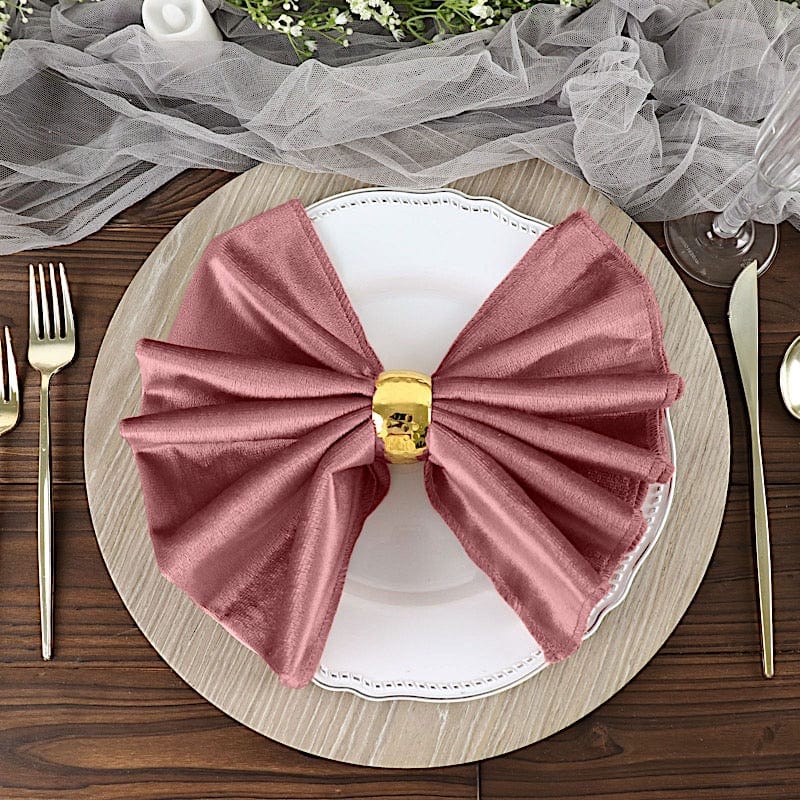 5 pcs 20x20 in Premium Velvet Napkins