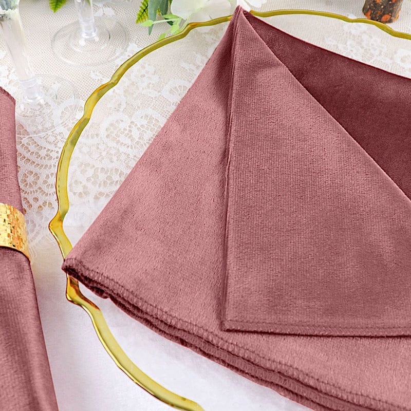 5 pcs 20x20 in Premium Velvet Napkins