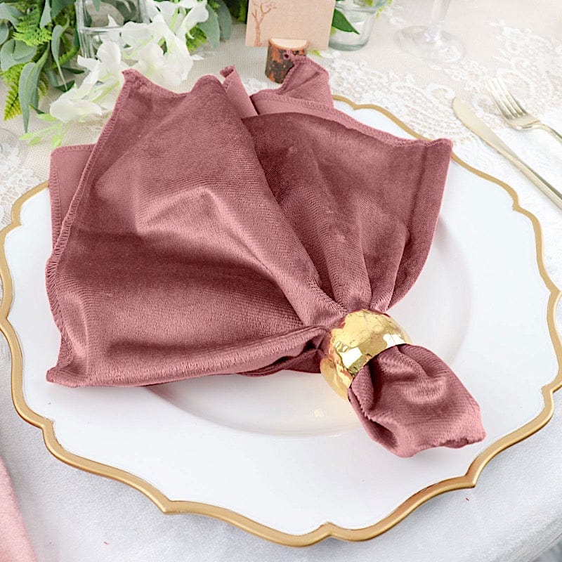 5 pcs 20x20 in Premium Velvet Napkins