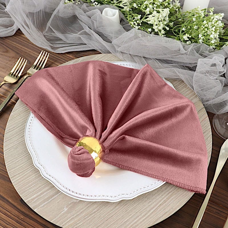 5 pcs 20x20 in Premium Velvet Napkins