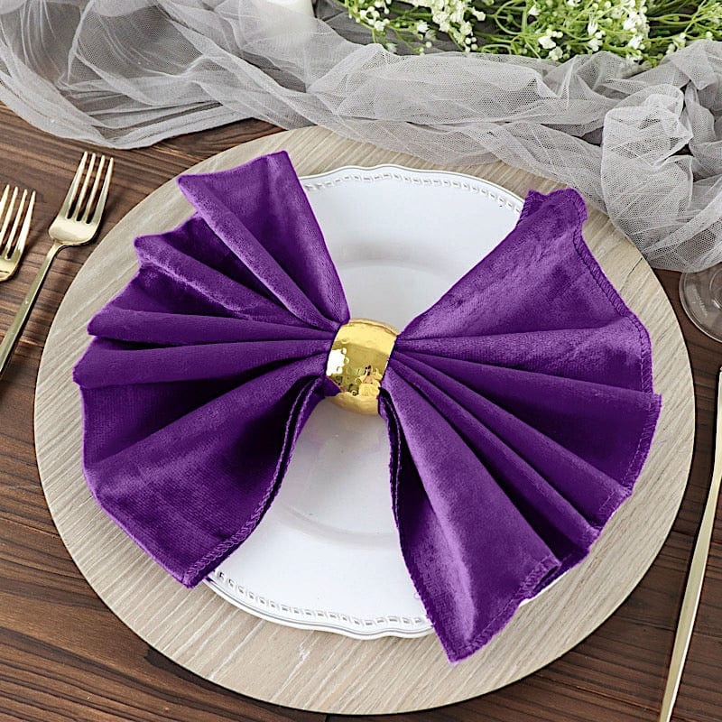 5 pcs 20x20 in Premium Velvet Napkins