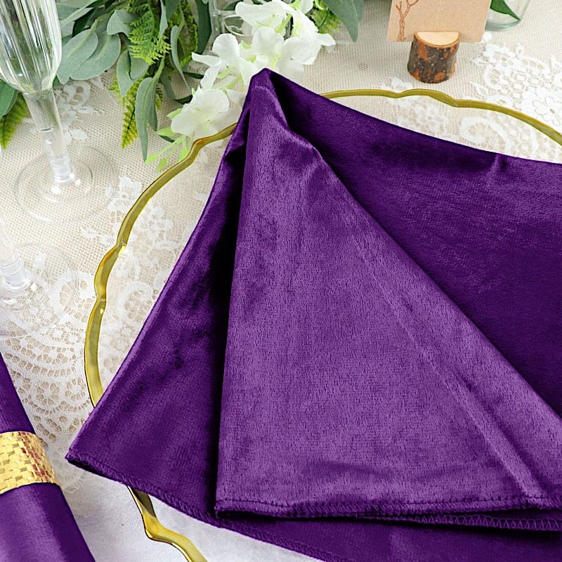 5 pcs 20x20 in Premium Velvet Napkins