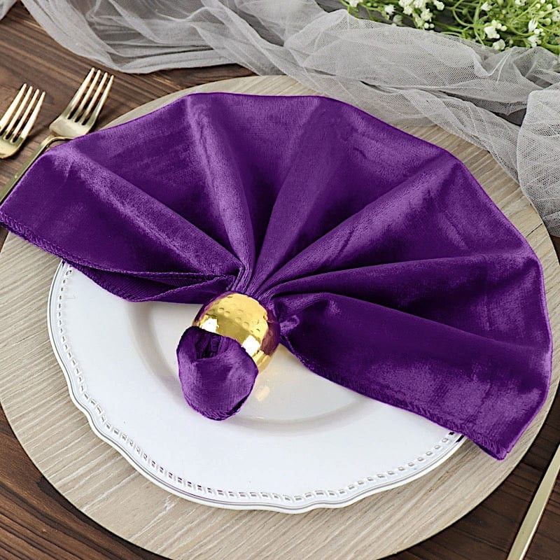 5 pcs 20x20 in Premium Velvet Napkins