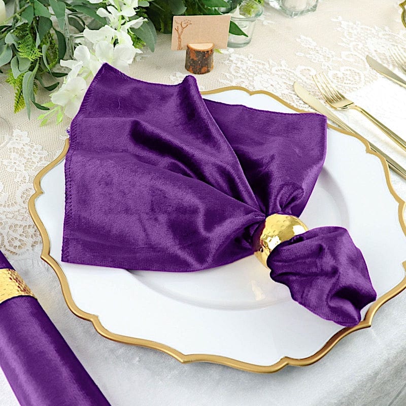 5 pcs 20x20 in Premium Velvet Napkins