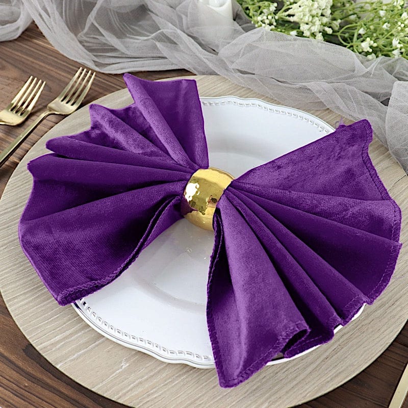 5 pcs 20x20 in Premium Velvet Napkins