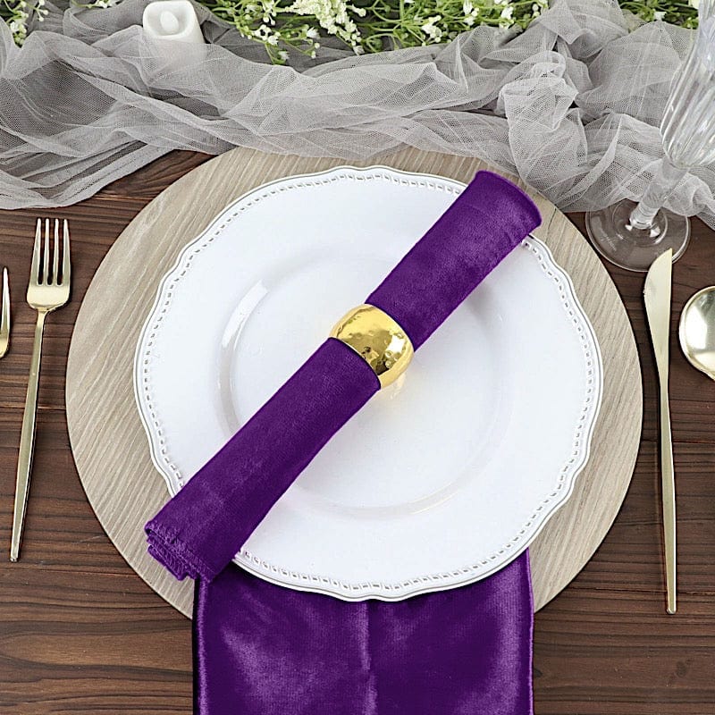 5 pcs 20x20 in Premium Velvet Napkins