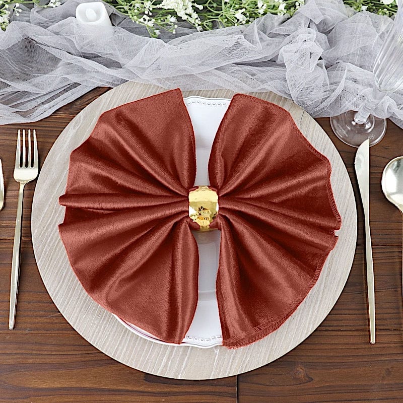 5 pcs 20x20 in Premium Velvet Napkins