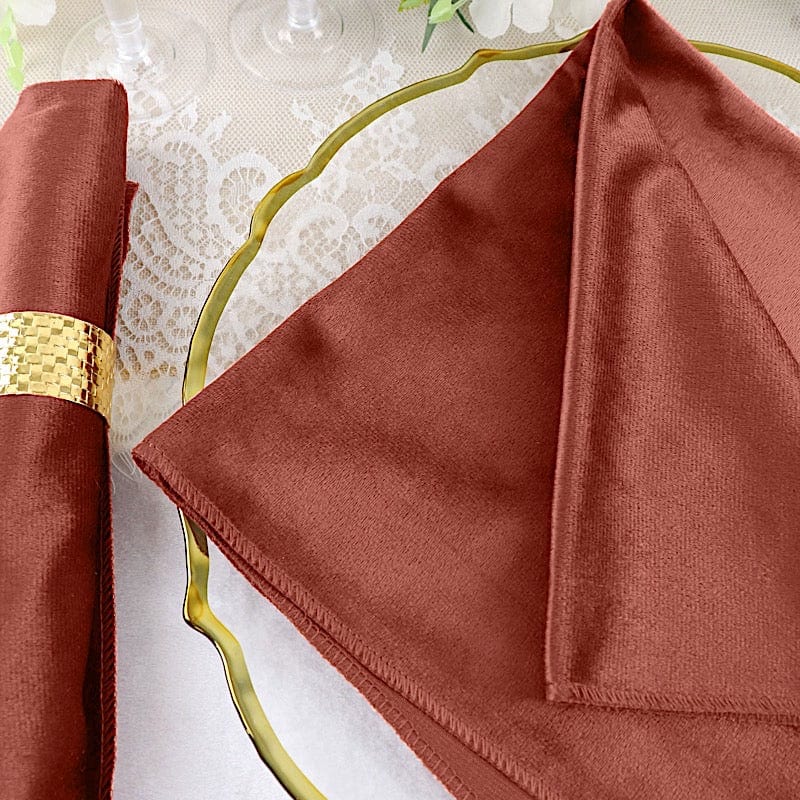 5 pcs 20x20 in Premium Velvet Napkins