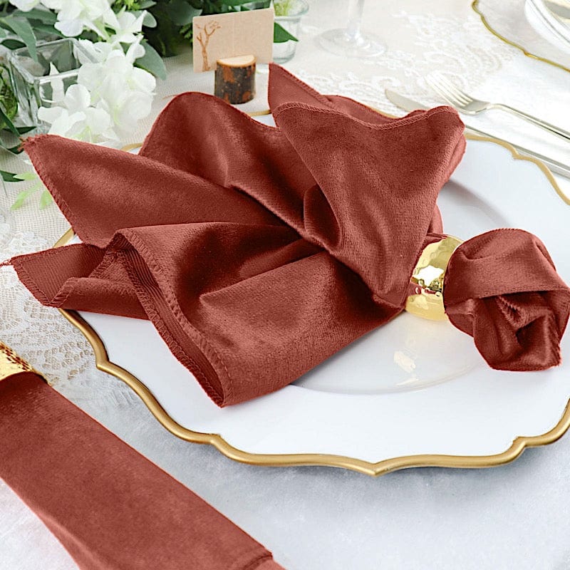 5 pcs 20x20 in Premium Velvet Napkins