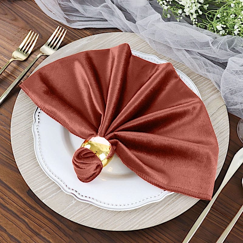 5 pcs 20x20 in Premium Velvet Napkins