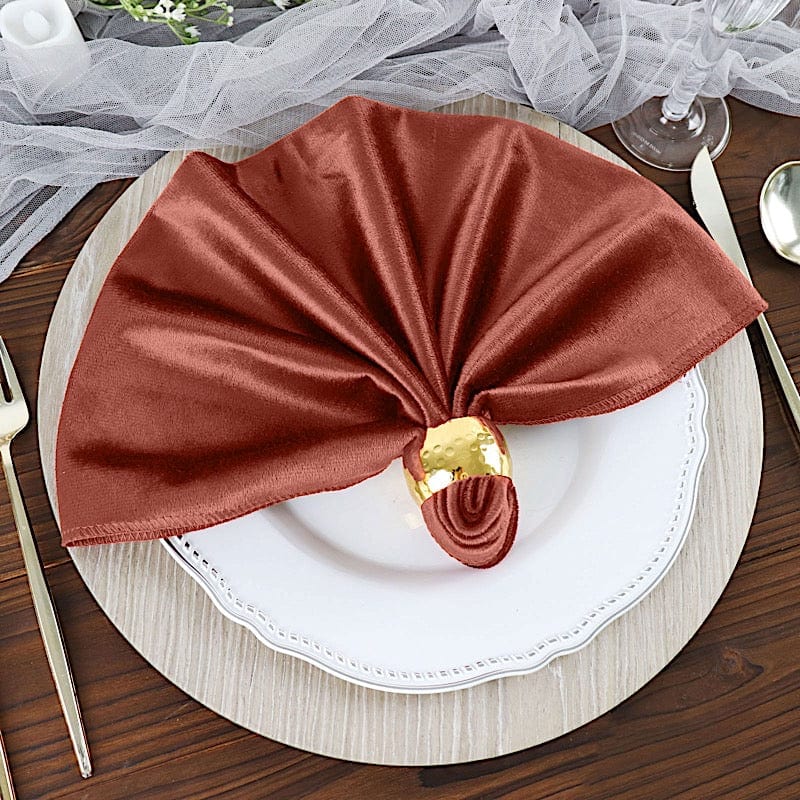 5 pcs 20x20 in Premium Velvet Napkins