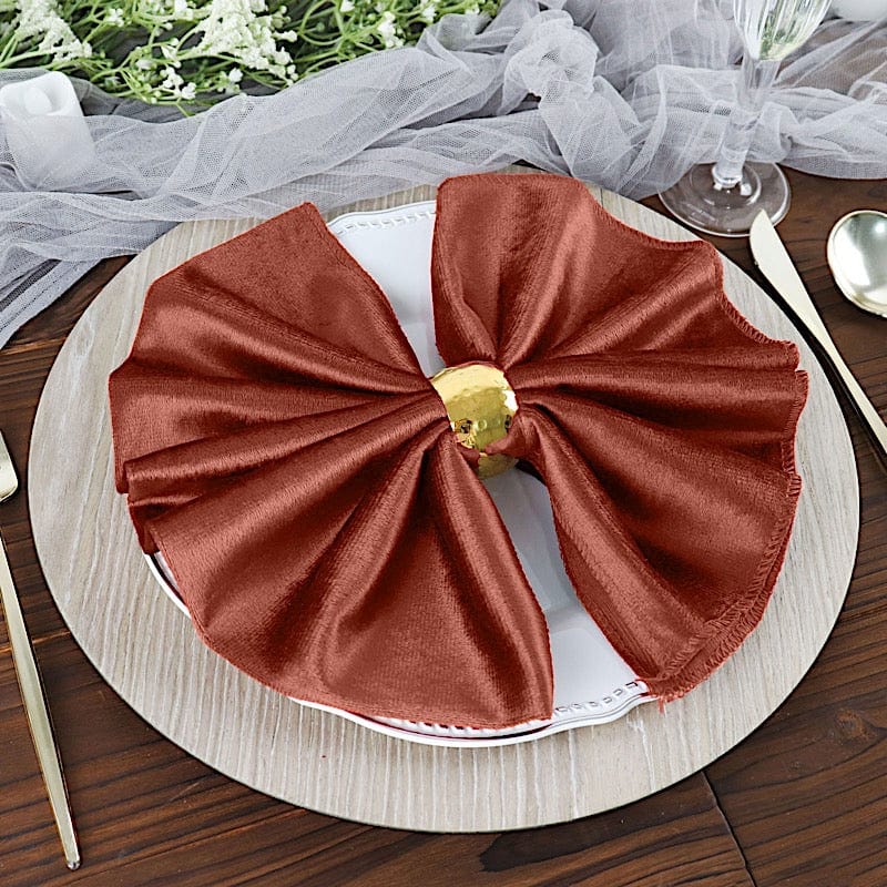 5 pcs 20x20 in Premium Velvet Napkins