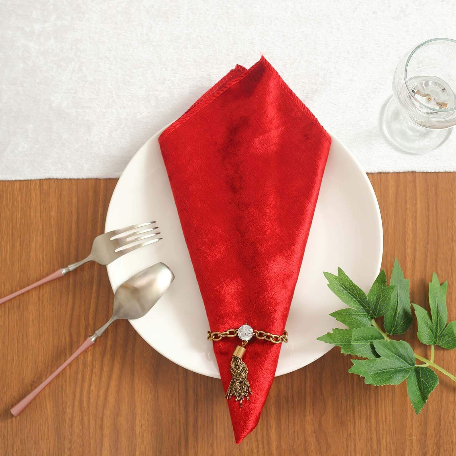 5 pcs 20x20 in Premium Velvet Napkins