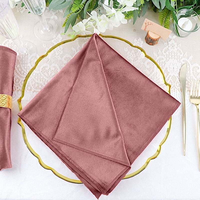 5 pcs 20x20 in Premium Velvet Napkins