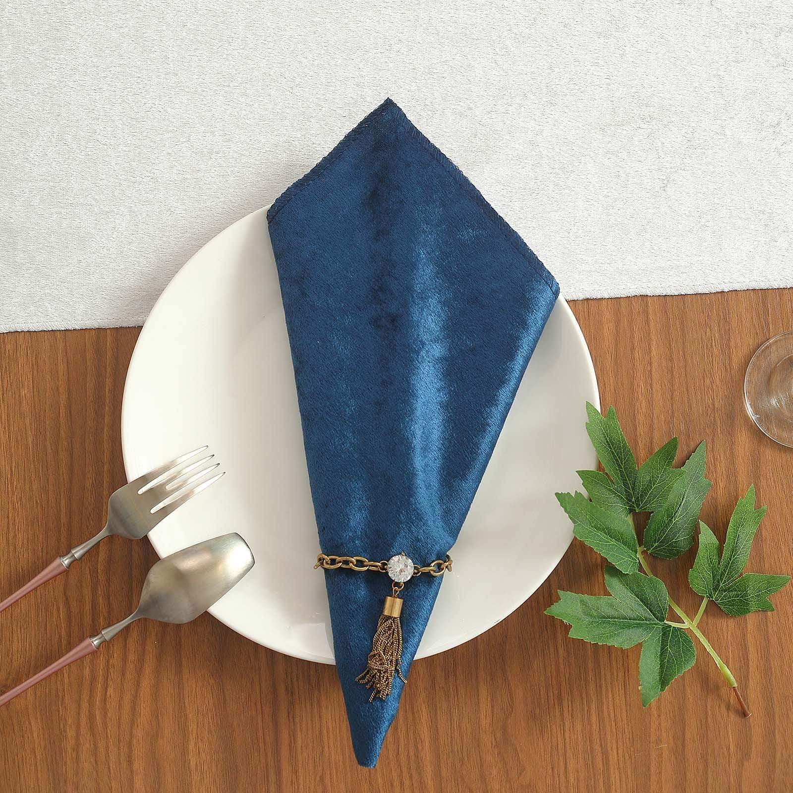 5 pcs 20x20 in Premium Velvet Napkins