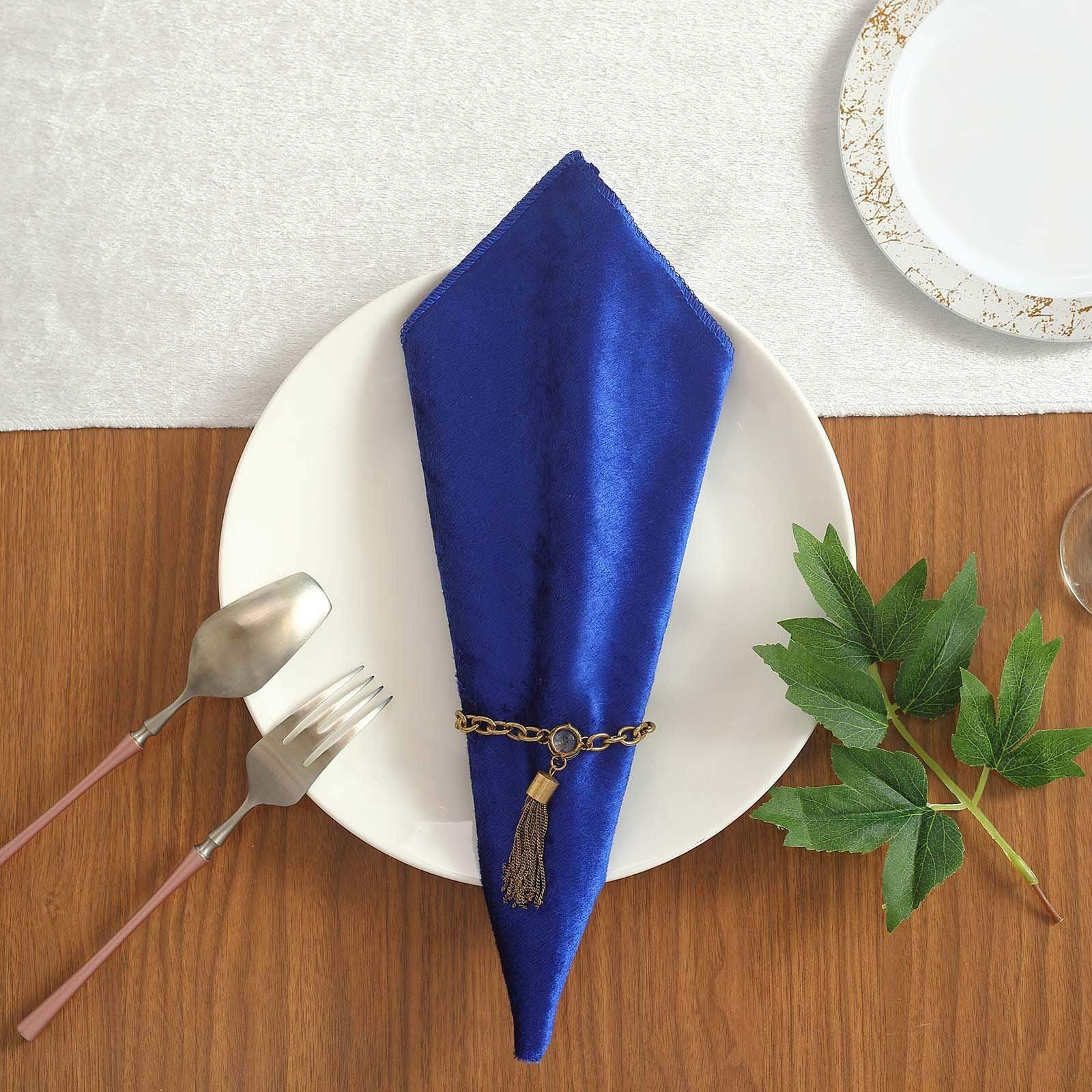 5 pcs 20x20 in Premium Velvet Napkins