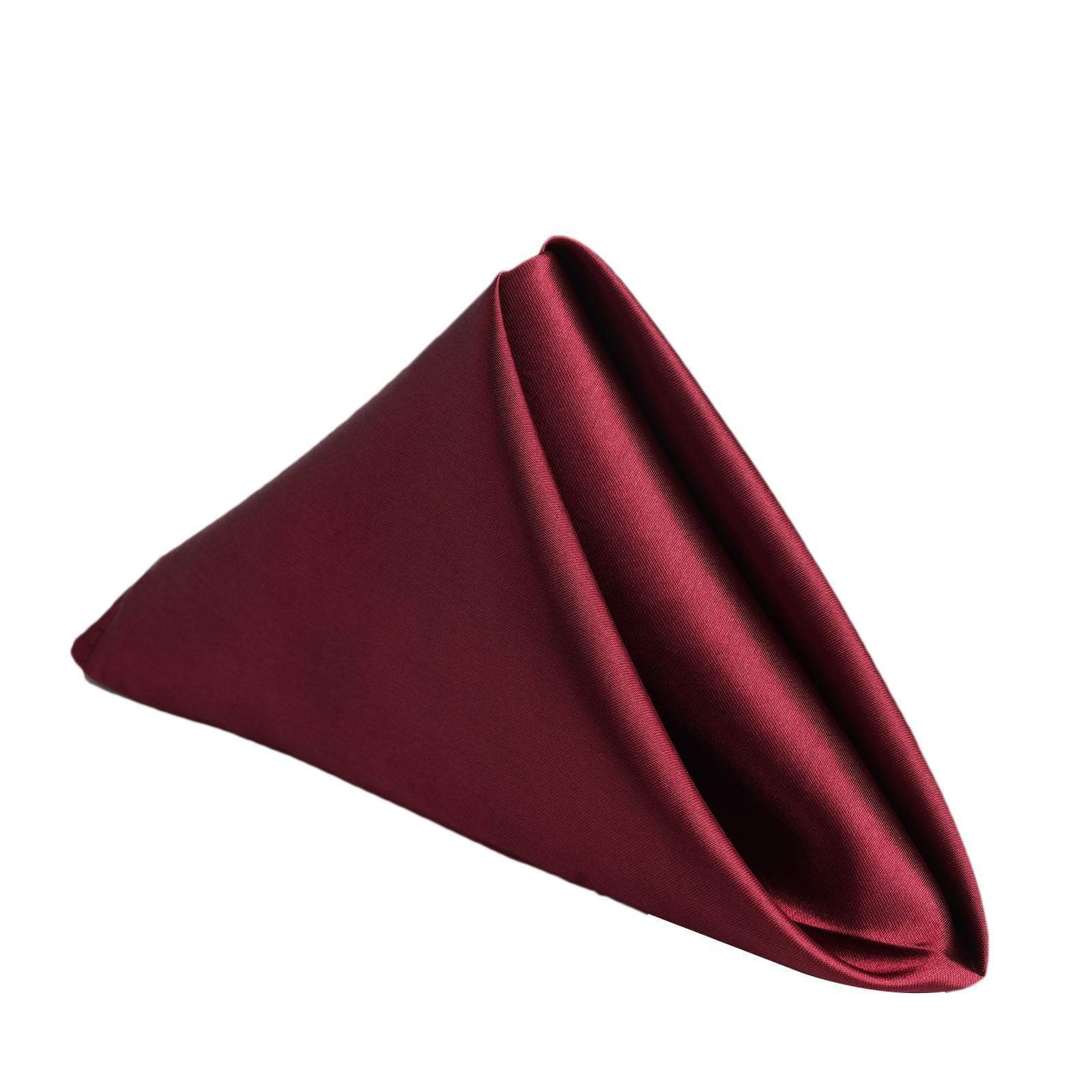 5 Satin Dinner Napkins Wedding Party Reception Events