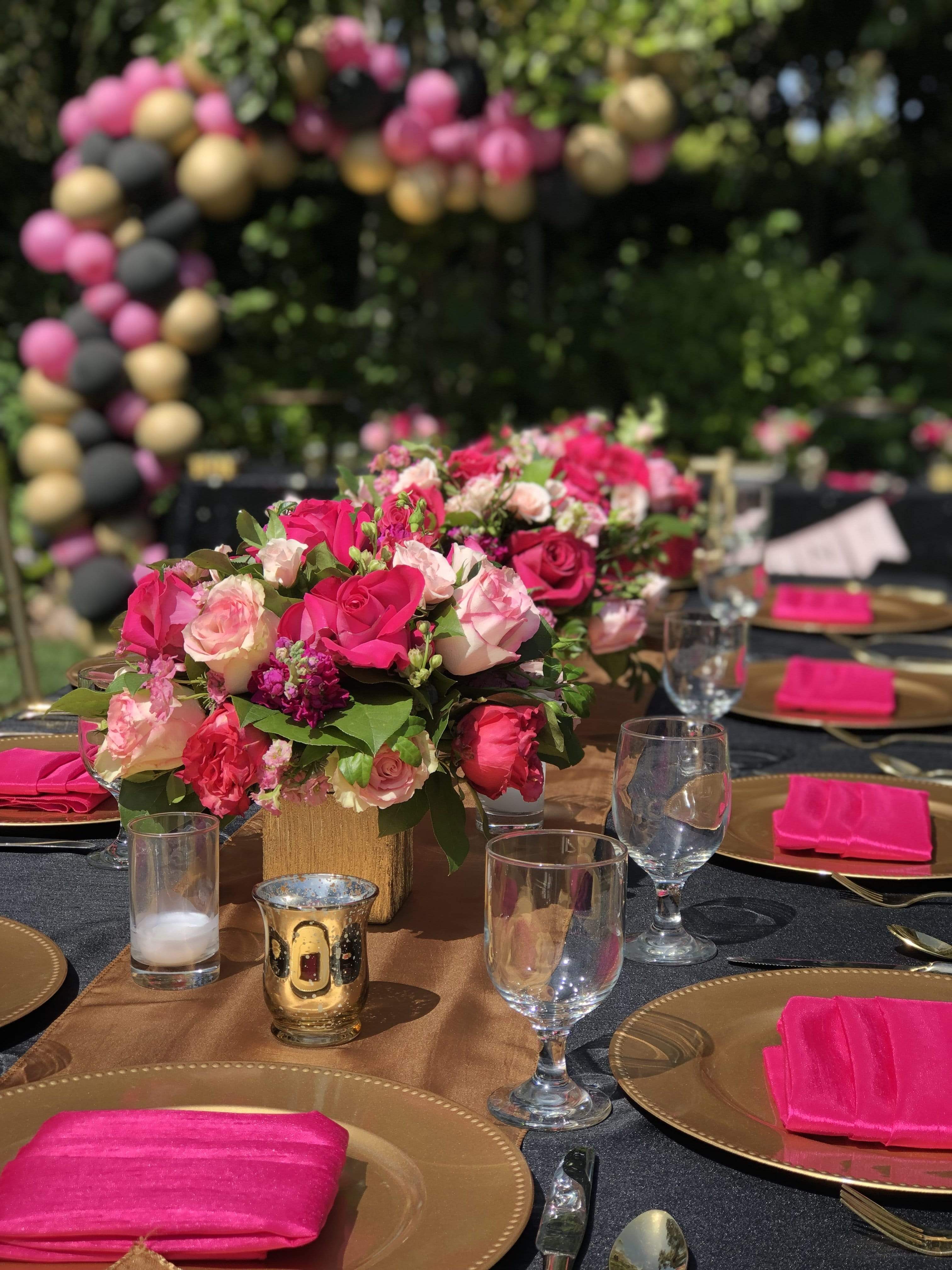 5 Satin Dinner Napkins Wedding Party Reception Events