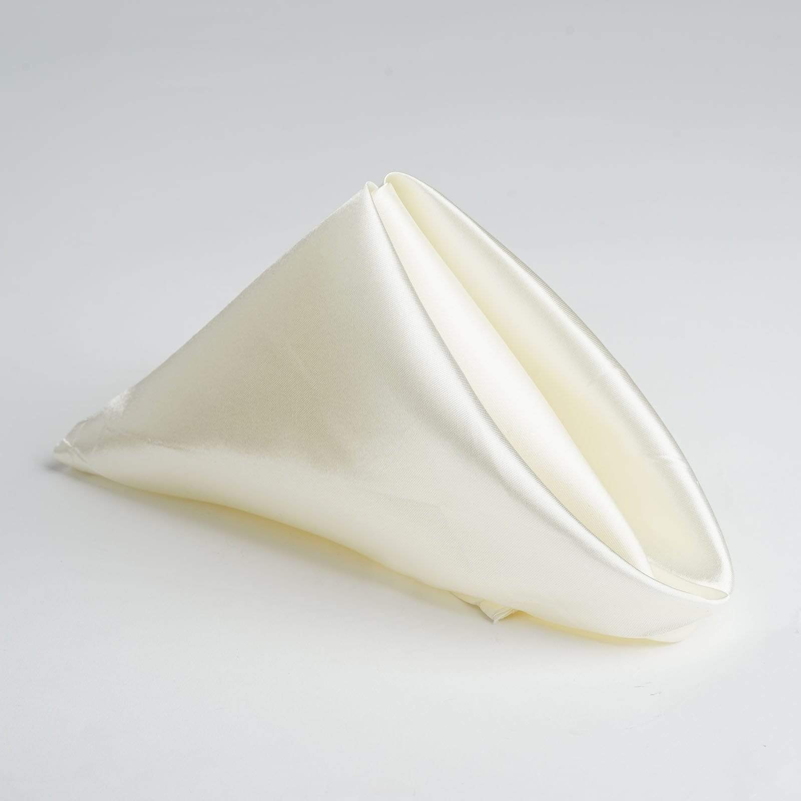 5 Satin Dinner Napkins Wedding Party Reception Events