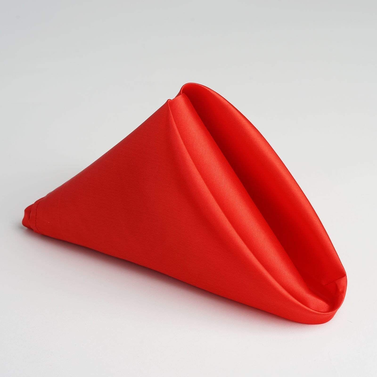 5 Satin Dinner Napkins Wedding Party Reception Events