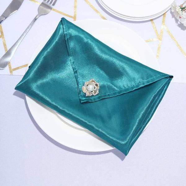 5 Satin Dinner Napkins Wedding Party Reception Events
