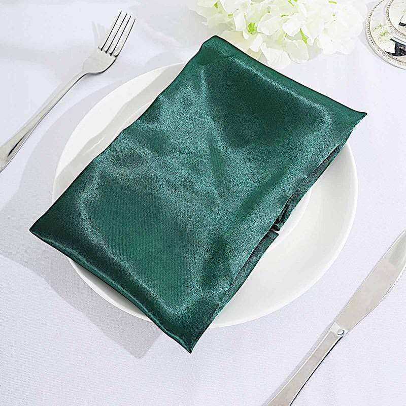 5 Satin Dinner Napkins Wedding Party Reception Events