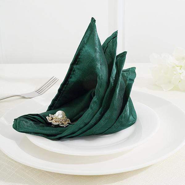 5 Satin Dinner Napkins Wedding Party Reception Events