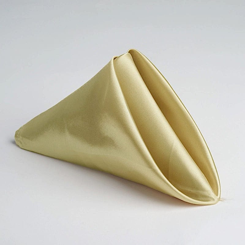 5 Satin Dinner Napkins Wedding Party Reception Events