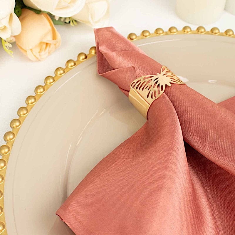 5 Satin Dinner Napkins Wedding Party Reception Events