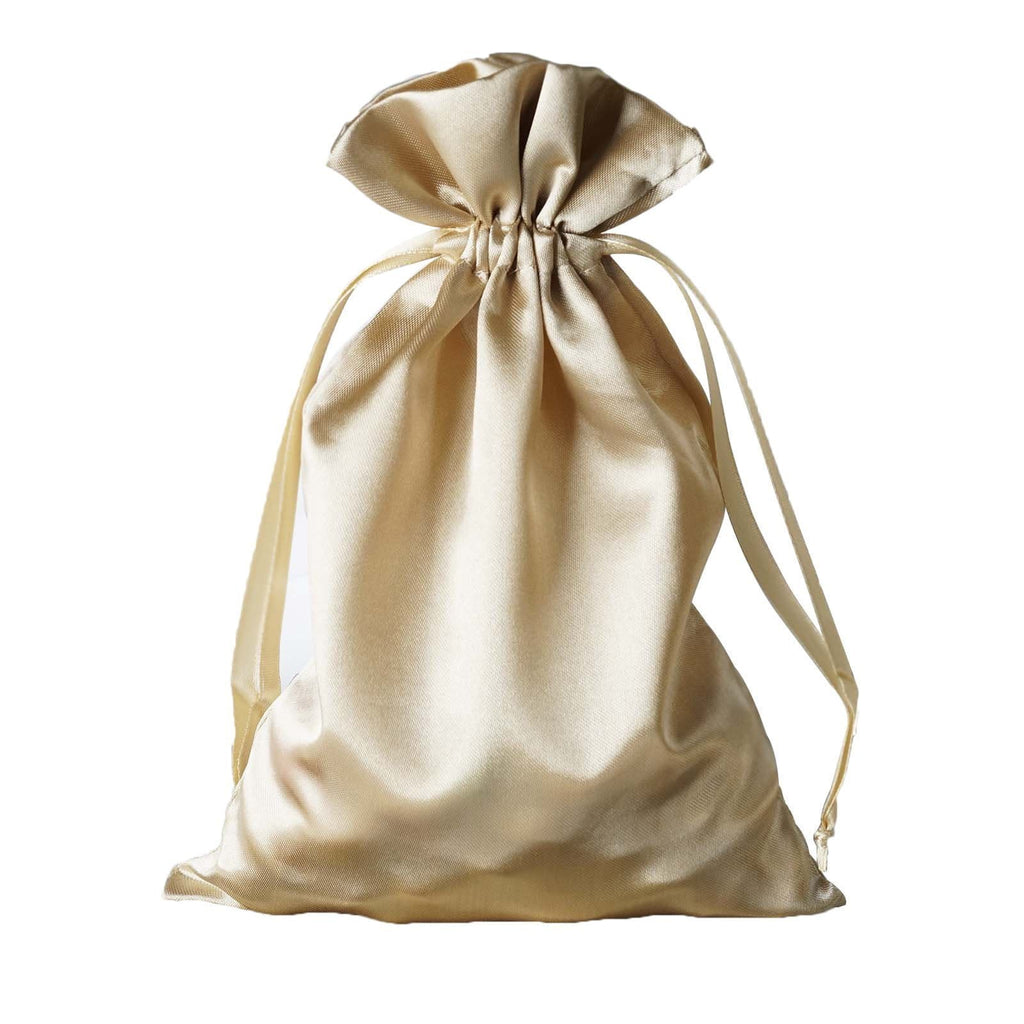 Gold Favor Bags, Adult Favor Bags, Gold and Brown Favor Bags