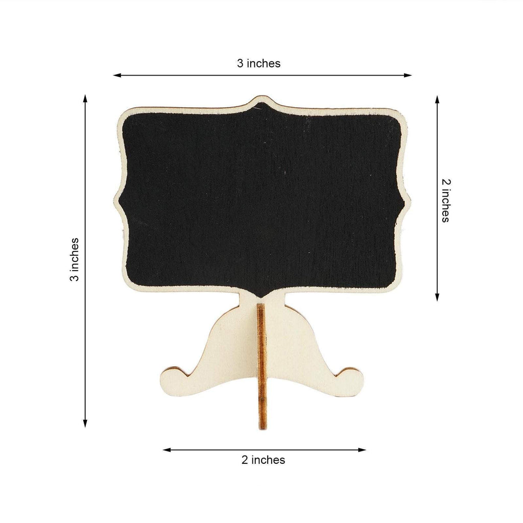 10 pcs Black Wood Chalkboards with Removable Stands Wedding Favors