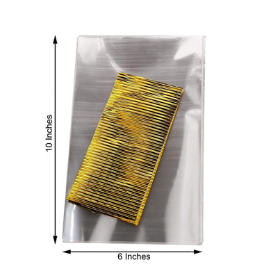 100 Clear 6x10 in Cellophane Treat Bags with Twist Ties – Balsa Circle, LLC