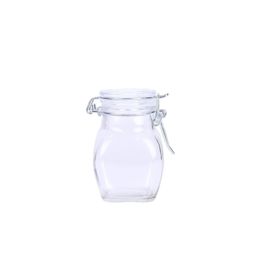 12 pcs 4 oz Clear Glass Jar Favor Holders