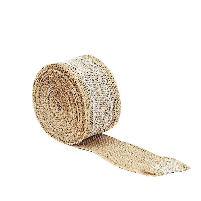 Natural Jute Burlap Ribbon Roll width 10 cm